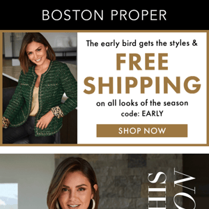 Free Shipping + Holiday Styles