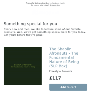 NEW IN! The Shaolin Afronauts - The Fundamental Nature of Being (5LP Box)