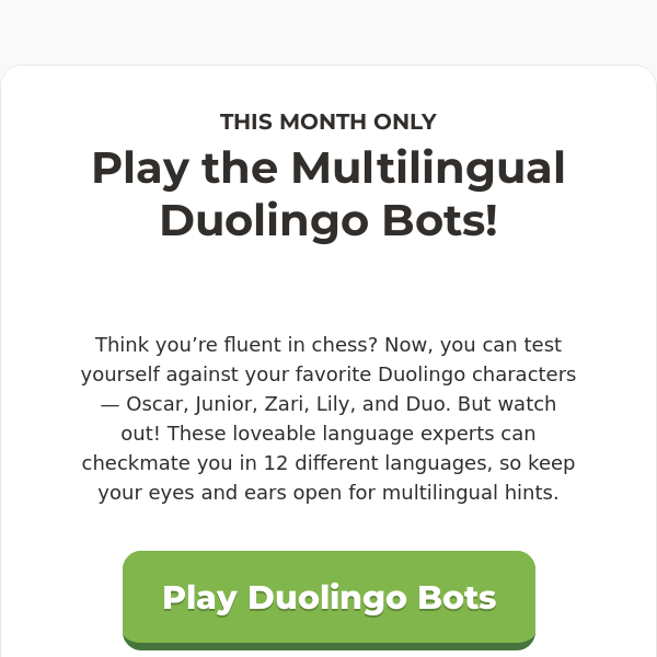 Chess Played Quick - Duolingo Bot Battles: All The Information