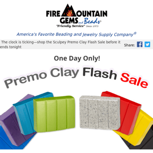 Only Hours Remain! Shop the Sculpey Premo Clay Flash Sale Now