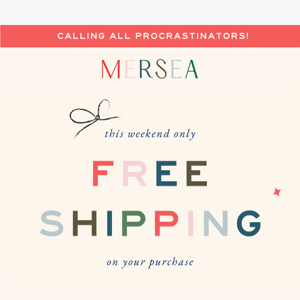 FREE SHIPPING on all your gifts 🎁