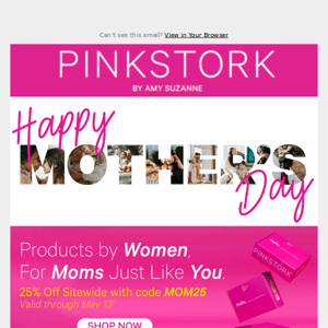 Celebrating moms with 25% off