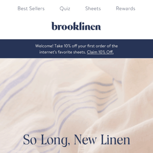 New limited-edition linen is selling out!