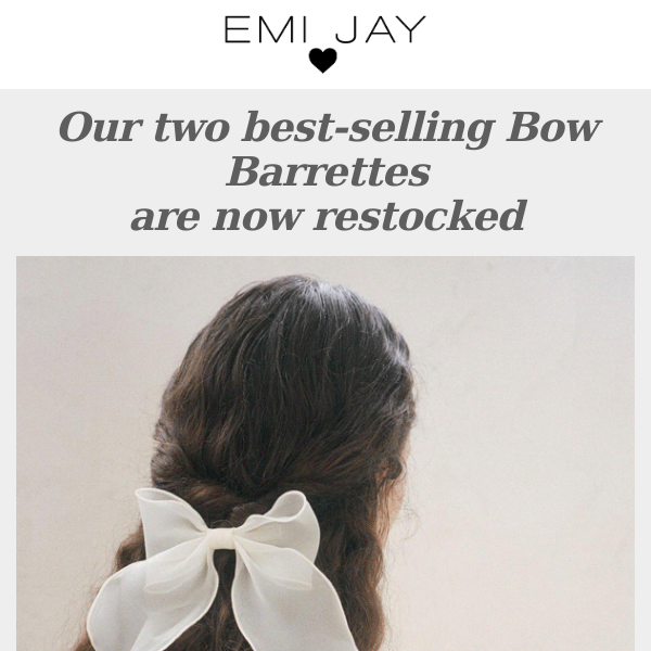 Pre-Order The Bow Barrette 🎀