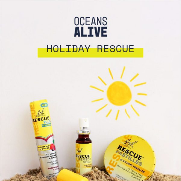 Ocean's Alive Holiday Rescue. Shop Rescue Remedy now. ☀️