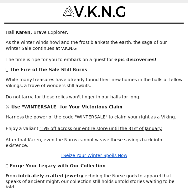 Re: VKNG Jewelry, Unearth Hidden Viking Treasures