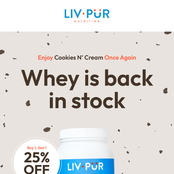 Whey Protein is BACK! 🙌