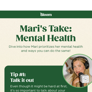 Mari’s latest & greatest on Mental Health