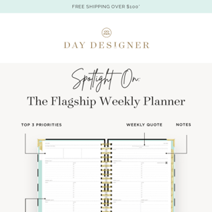 Get to know our Flagship Weekly Planner!