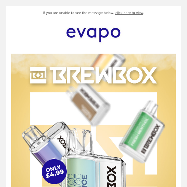 New BrewBox disposable vapes from Ohm Brew