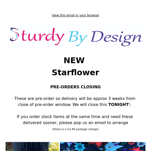 🌟 NEW Starflower Pre-orders end TONIGHT