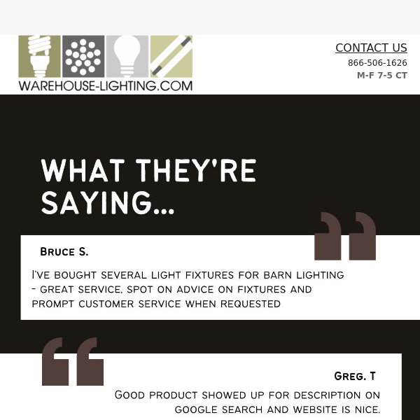 Our Customers Love Us Hear Why Warehouse Lighting