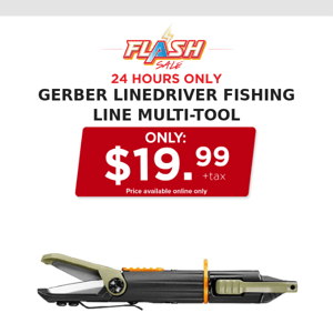 🔥  24 HOURS ONLY | GERBER FISHING MULTI-TOOL | FLASH SALE