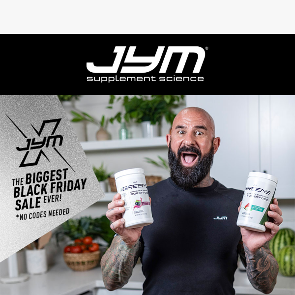 Coming Soon: 25% - 50% OFF JYM Deals + JYM Greens