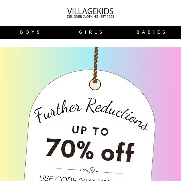 FURTHER REDUCTIONS❗❗