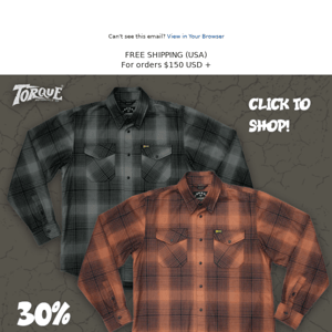 30% OFF Flannels! 🔥👕