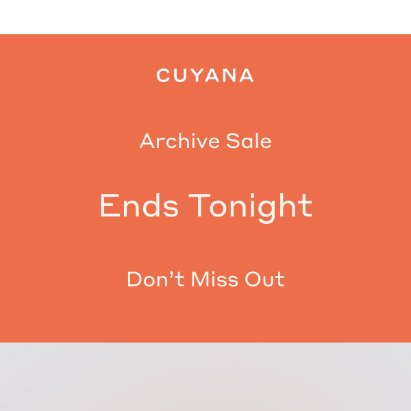 Archive Sale Ends Today