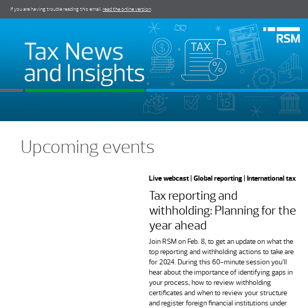 Tax News and Insights
