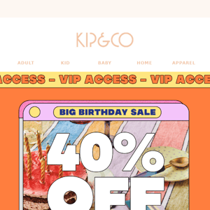 Kip & Co, 40% OFF almost EVERYTHING starts NOW!