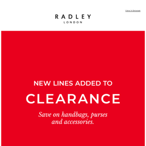 New lines added to Clearance