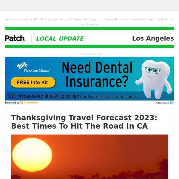 Thanksgiving Travel Forecast 2023: Best Times To Hit The Road In CA (Tue 1:16:36 PM)