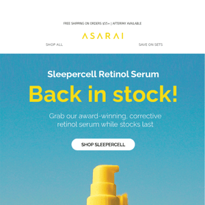 BACK IN STOCK: Sleepercell Serum