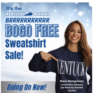 FREE Sweatshirts Ends Tonight!