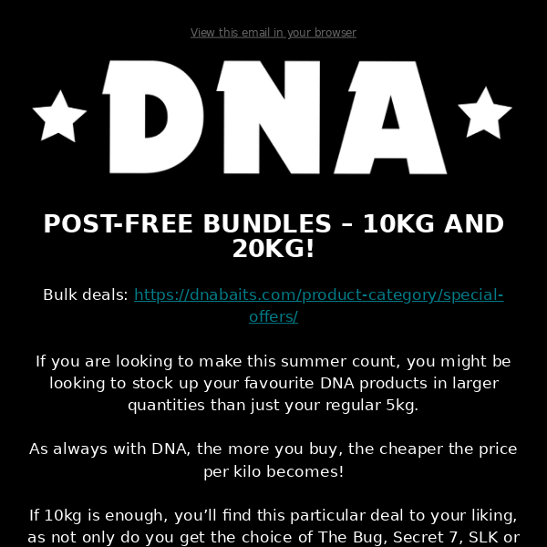 POST-FREE DEALS – 10KG AND 20KG!