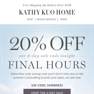 Hurry, Your 20% OFF Ends In 3, 2, 1... ⏰