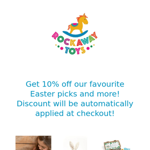 Get 10% off for Easter