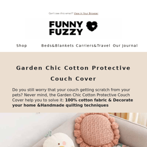 A Chic Couch Cover For Pet Owners