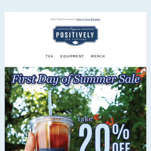 ☀️ 20% off Summertime sips ☀️