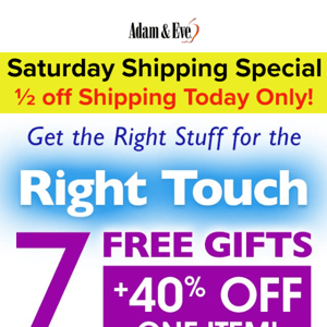 👉 7 FREE gifts for the right touch. ALMOST GONE!