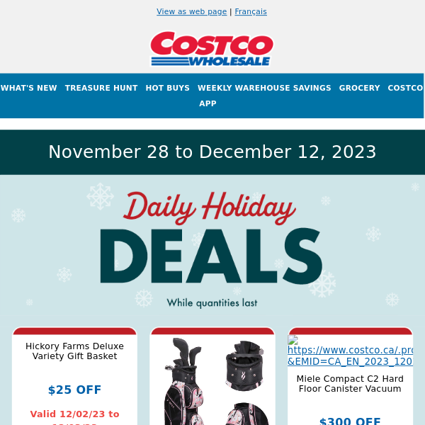 Unwrap day 5 deals — Daily Holiday Deals continue on Costco.ca!