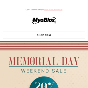 Our Memorial Day Sale Begins Right Now.....