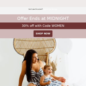 30% off Extended  -  A week of Celebrating Women 🌟