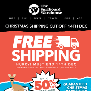 FREE SHIPPING ON NOW 🚚💨 Xmas Cut Off 14th Dec