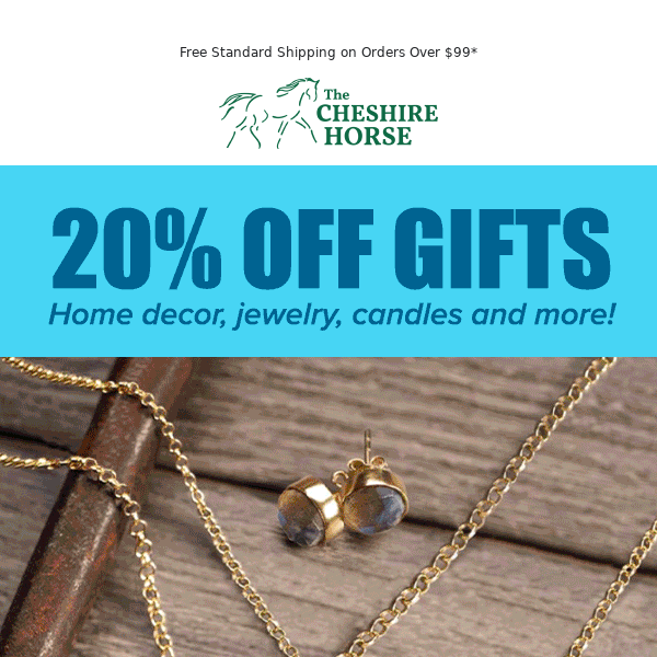 20% Off Gifts for Equestrians and Pet Lovers