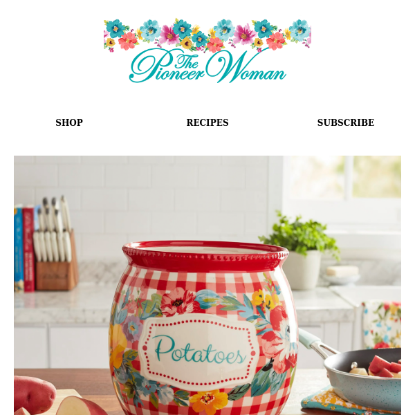 The Pioneer Woman Potato and Onion Keepers - Where to Buy Ree Drummond's  Food Keepers