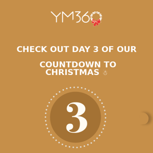 Don't miss out on Day 3 of our Countdown to Christmas! Special gift inside! 🎄