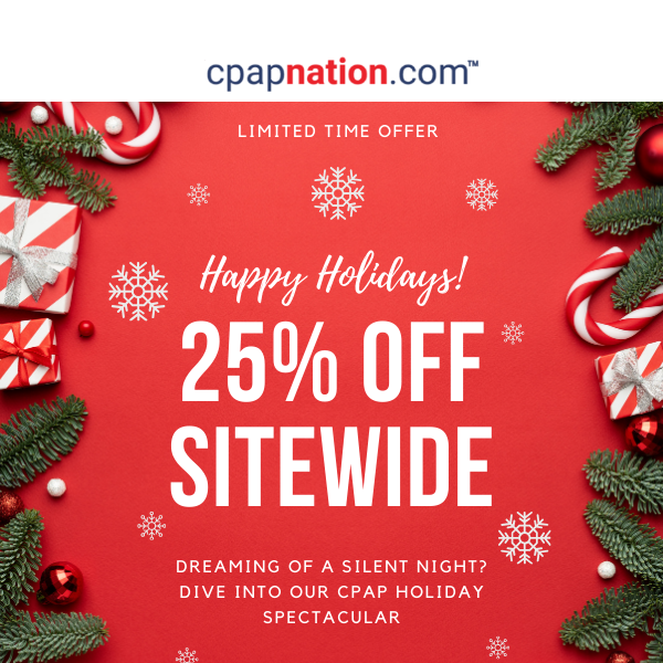 25% Off Everything 🎄 Happy Holidays!
