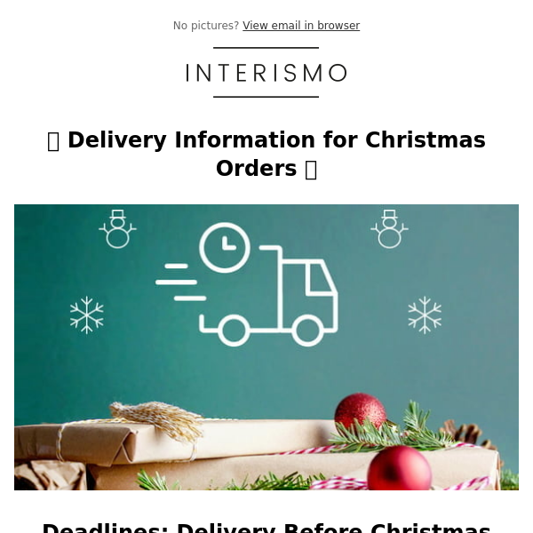⭐️ Delivery Information for Christmas Orders ⭐️