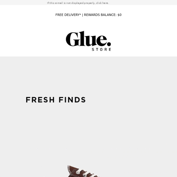 Glue Store, New Asics, Reebok & More