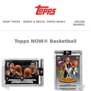 Check out the latest releases on Topps.com!