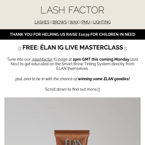 *FREE* ÉLAN Tint Masterclass LIVE this Monday! 👩‍🏫