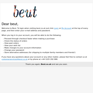 Welcome, Beut!