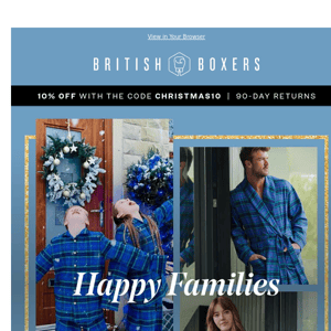 Happy Families – matching PJ sets for everyone