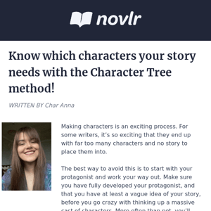 Learn which characters are essential using the Character Tree method!