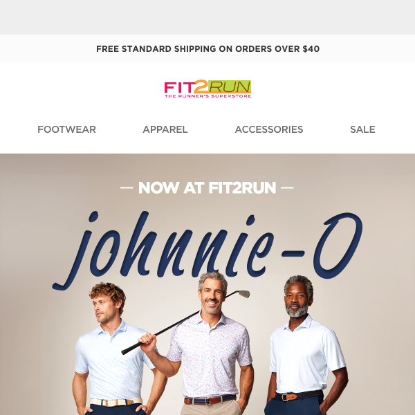 johnnie-O is now available at Fit2Run!