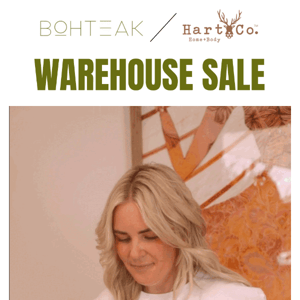 Save The Date 😱 29th July - 30th July HUGE Warehouse Sale